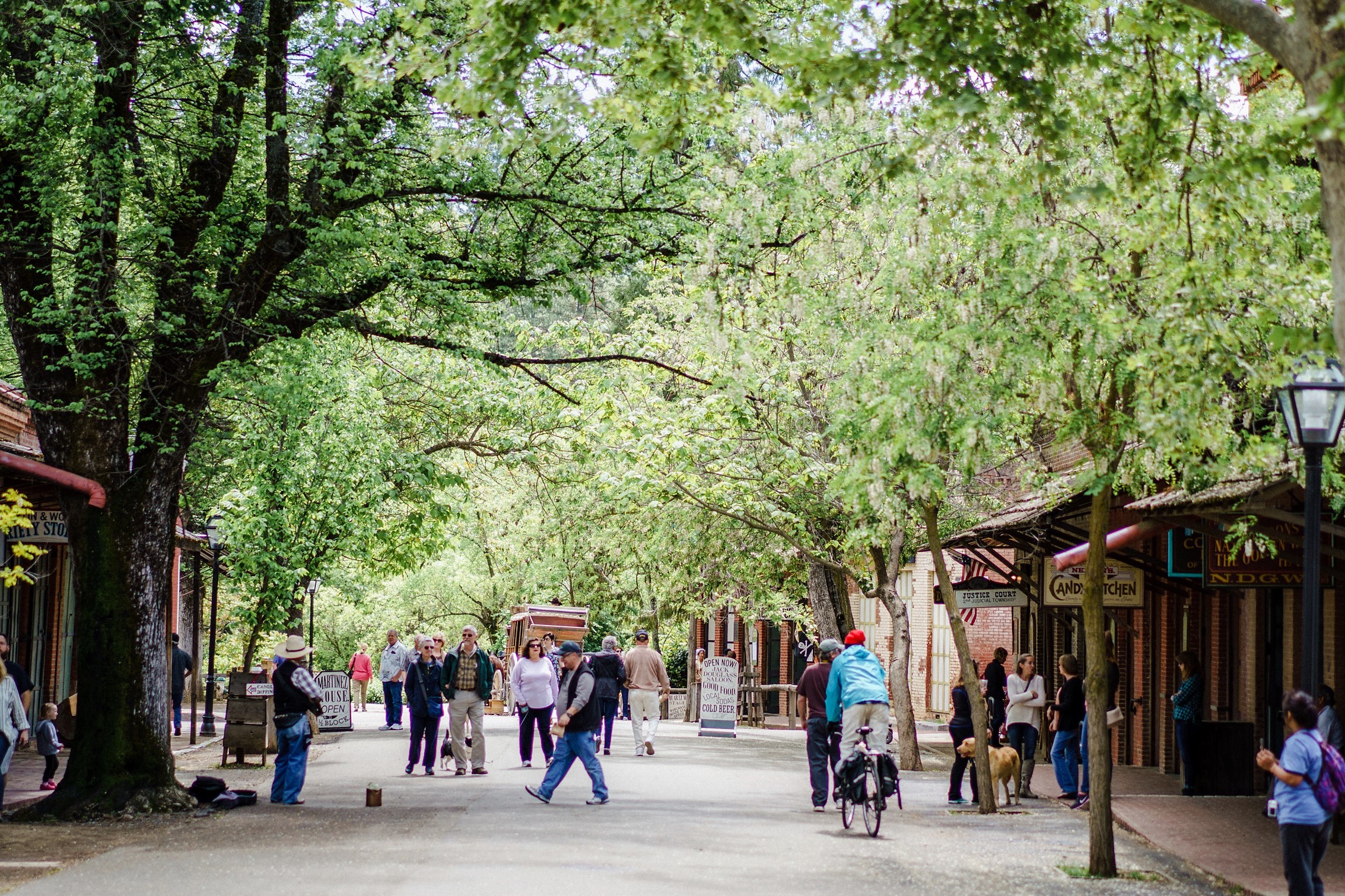 People walking on Main Street 